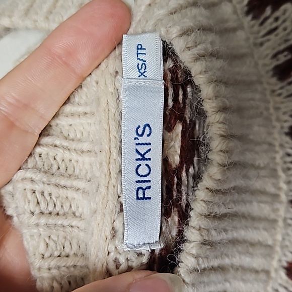 'Ricki's' Mock Neck Knit Sweater - Picture 4 of 6